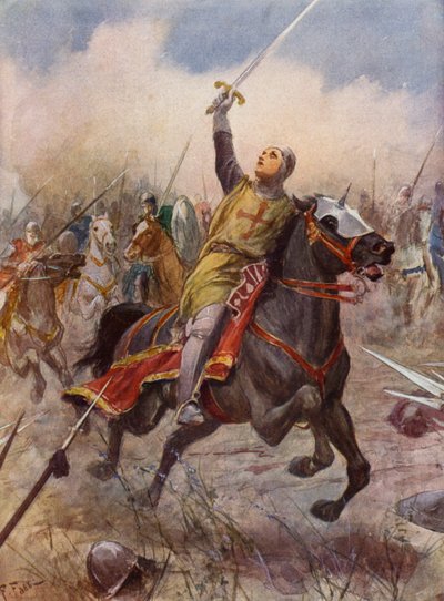 La Gerusalemme Liberata by Torquato Tasso: Canto VIII, strofa 17 (barevná litografie) od Fabio Fabbi