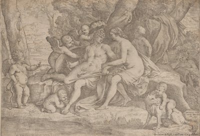 Mars a Venuše, 1635-49. od Fabrizio Chiari