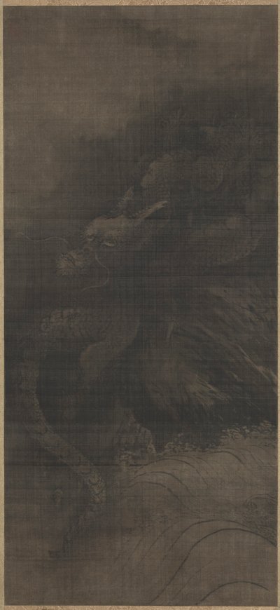 Drak a tygr, c. 1250-1279. od Fachang Muqi