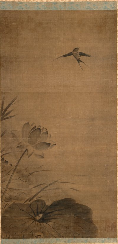 Swallow a Lotus, polovina 1200. od Fachang Muqi
