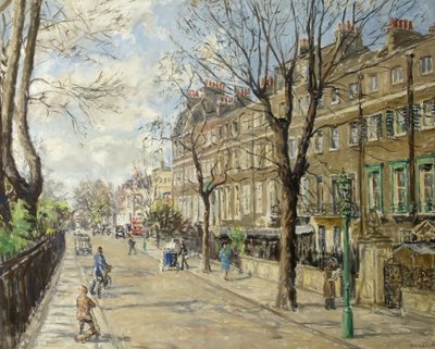 Cheyne Walk, April 1939, 1943 od Fairlie Harmar