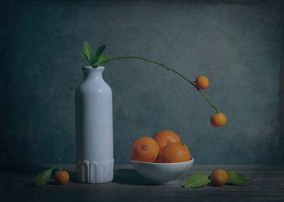 Náladové zátiší s citrusy od Fangping Zhou