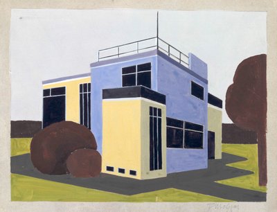 Design pro rodinný dům, 1923. od Farkas Molnar