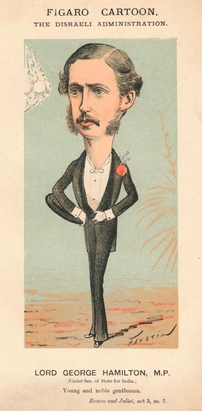 Lord George Hamilton, M.P., c1870 od Faustin