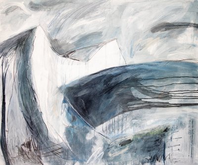 Haven Brow, 2019 (akryl na plátně) od Faye Bridgwater