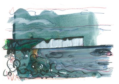 Sedm sester, 2017 (akvarel a tuš na papíře) od Faye Bridgwater