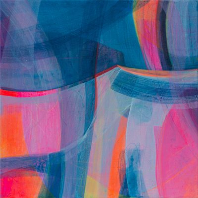 The Key Is To Explore, 2020 (akryl na plátně) od Faye Bridgwater