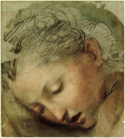 Ženská hlava, 1568 od Federico Barocci