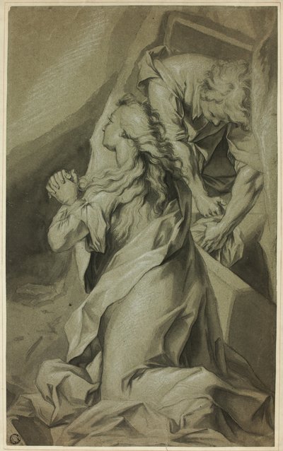 Klečící Magdalena a náhrobek od Federico Barocci