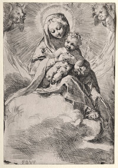 Madonna v oblacích, c. 1581. od Federico Barocci