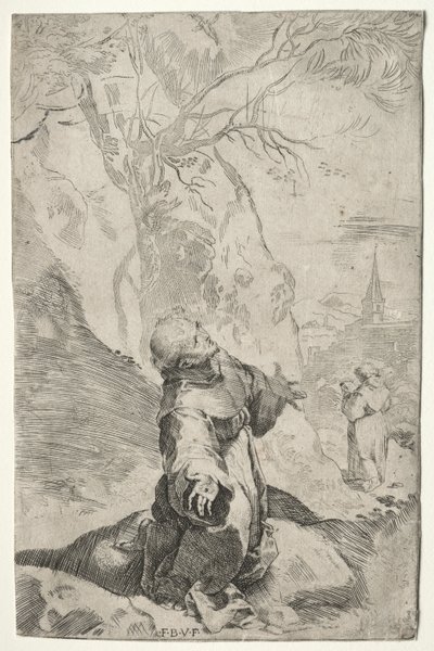 Svatý František přijímá stigmata od Federico Barocci