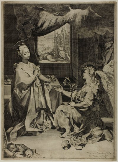 Zvěstování od Federico Barocci