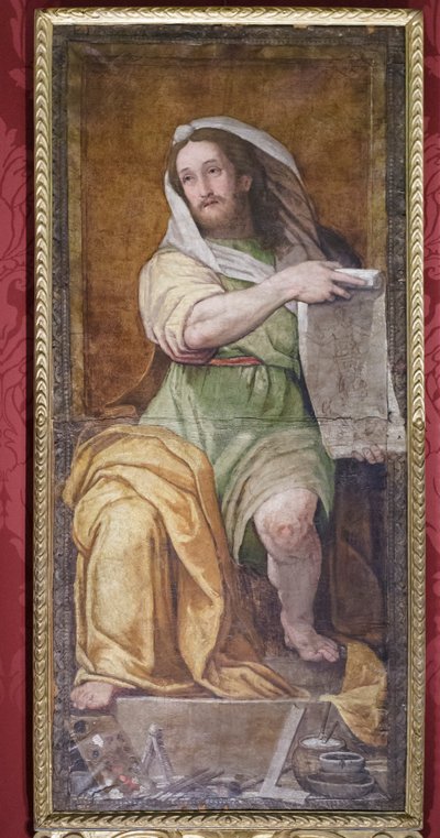 Rafaelův portrét Izaiáše, asi 1593 (olej na kůži) od Federico Zuccari