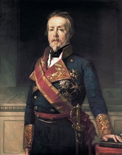 Portrét Evaristo Fernandez de San Miguel y Valledor (1785-1862), španělský vojenský šlechtic a politik od Federico de Madrazo y Kuntz