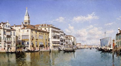 Canal Grande, Benátky, 1883 od Federico del Campo