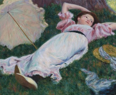 Impresionismus: Ležící žena par Zandomeneghi, Federico (1841-1917), c. 1890. Olej na plátně, 50x60. Soukromá sbírka od Federigo Zandomeneghi
