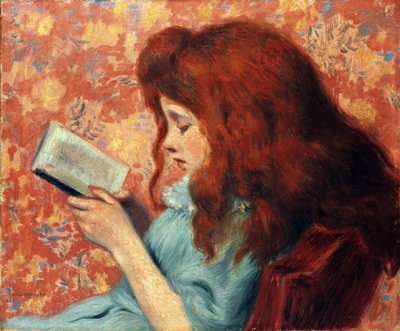 Malá zrzavá dívka - Federico Zandomeneghi (1841-1917). Olej na plátně Rozměr: 38,8x46,3 cm Soukromá sbírka od Federigo Zandomeneghi