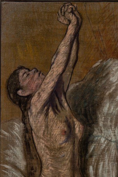 Nahá dívka, detail od Federigo Zandomeneghi