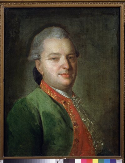 Portrait du poete Vassili Maikov (1728-1778). Peinture de Fyodor (Fedor ou Fiodor) Stepanovich Rokotov (1735-1808), huile sur toile, fin 1760. Art russe 18e siecle. State Tretyakov Gallery, Moscou.   1325637   cs       czech Successfully Translated  Origin od Fedor Stepanovich Rokotov