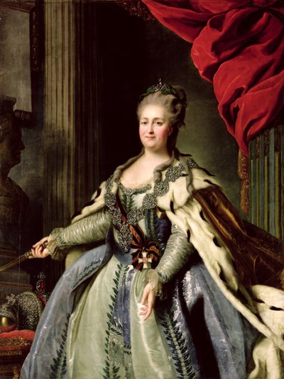 Portrét Kateřiny II. (1729-96) kolem roku 1770 (olej na plátně) od Fedor Stepanovich Rokotov