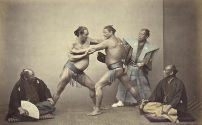 Zástupci Nio, japonský Herkules od Felice Beato