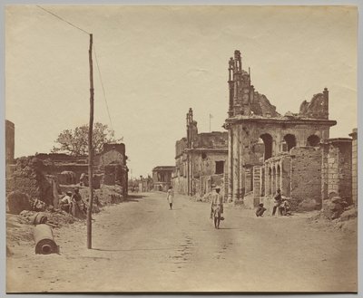 Cawnpore Road v Lucknow od Felice A. Beato