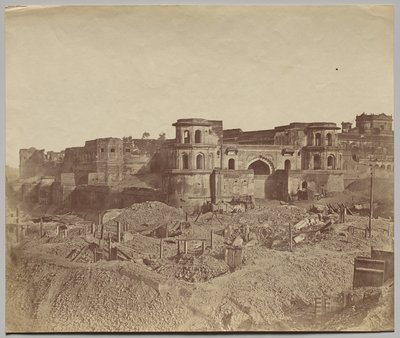 Mucha Bawn neboli stará citadela v Lucknow od Felice A. Beato