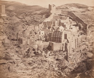 Klášter Mar Saba od Felice Beato