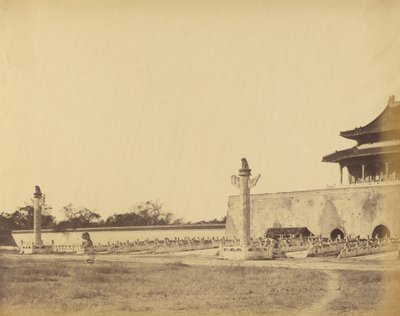 Vstup do Zimního paláce, Pekin, říjen 1860 od Felice Beato