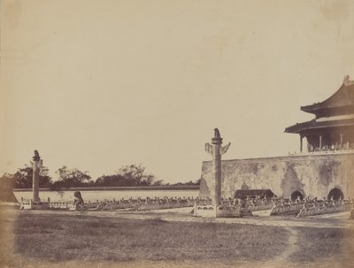Vchod do Zimního paláce, Pekin, 29. října 1860 od Felice Beato