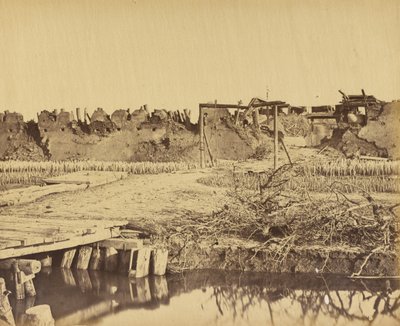 Exteriér severní pevnosti s anglickým vchodem 21. srpna 1860 od Felice Beato
