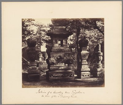 Interiér hrobky v depu u Pekingu od Felice Beato