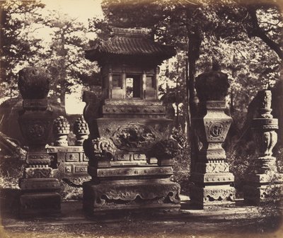 Interiér hrobky v depu poblíž Pekingu od Felice Beato