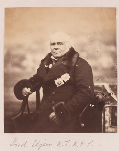 James Bruce osmý hrabě z Elginu, 1860 od Felice Beato