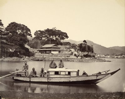 Japonský odpad v kanálu, Nagasaki od Felice Beato