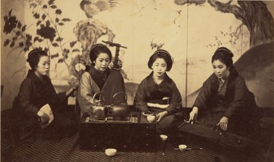 [Japonská hudební párty] od Felice Beato