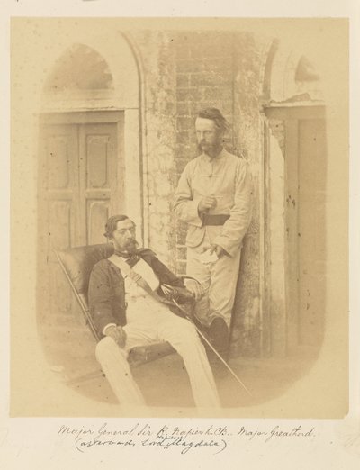 Generálmajor Sir R. Napier, K.C.B. a major Greatherd od Felice Beato