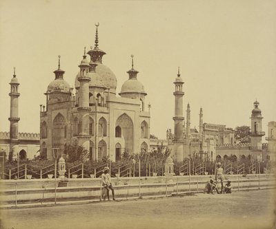 Mešita v Hussainabad Imambara od Felice Beato