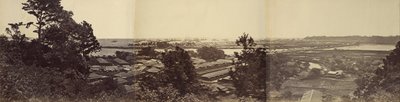 Panorama, Jokohama z Governors Hill od Felice Beato