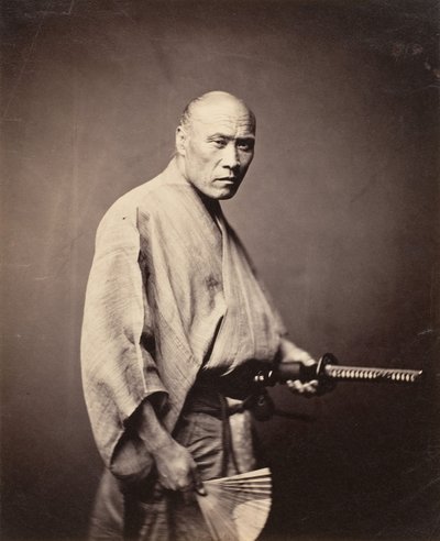 Samuraj, Jokohama, 1864-65. od Felice Beato