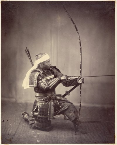 Samuraj s dlouhým lukem od Felice Beato