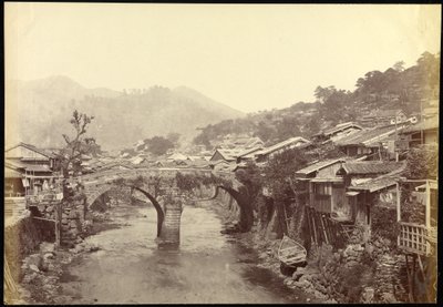 Kamenný most v Nagasaki od Felice Beato
