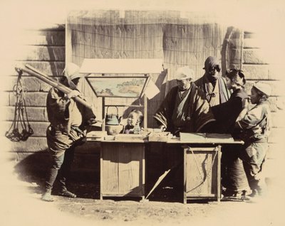 Pouliční stánky s občerstvením, c. 1865. od Felice Beato