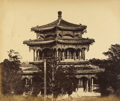 The Great Imperial Palace (Yuan Ming Yuan) Before the Burning, Pekin, 18. října 1860 od Felice Beato