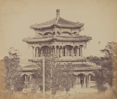 Velký císařský palác Yuen Min Yuen, Pekin, Před spálením, 18. října 1860 od Felice Beato