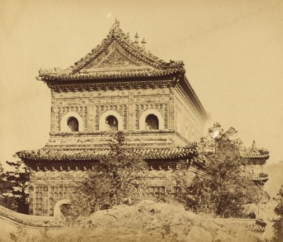 Velký císařský porcelánový palác (Yuan Ming Yuan), Peking, říjen 1860 od Felice Beato