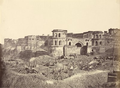 Mucha Bawn nebo stará citadela v Lucknow od Felice Beato