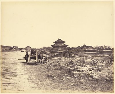 Vrchol pekingské zdi od Felice Beato