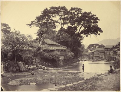Pohled na rodné město Nagasaki od Felice Beato