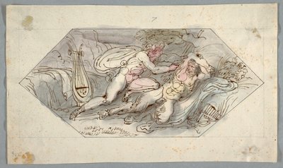 Apollo stahuje Marsyas od Felice Giani